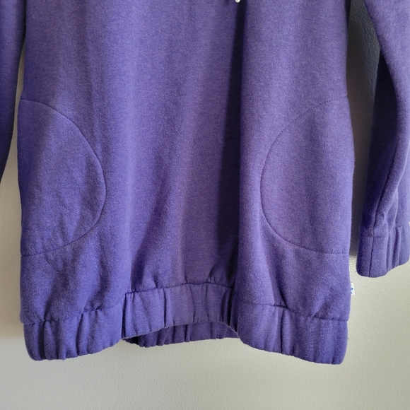 ADIDAS Womens Purple Pullover Hoodie Small - Picture 3 of 8